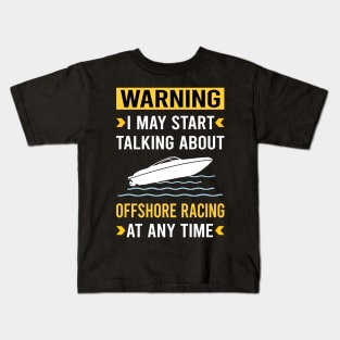 Warning Offshore Racing Race Kids T-Shirt